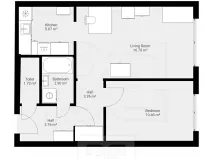 Pronájem bytu 2+kk, Praha - Ruzyně, U valu, 42 m2