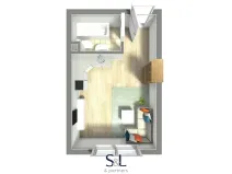 Pronájem bytu 1+kk, Jablonec nad Nisou, Budovatelů, 20 m2