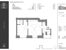 Pronájem bytu 2+kk, Kolín, Zengrova, 48 m2