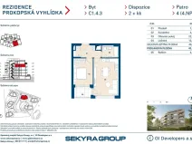 Prodej bytu 2+kk, Praha - Jinonice, Radlická, 47 m2