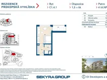 Prodej bytu 1+kk, Praha - Jinonice, Radlická, 29 m2