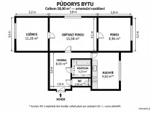 Prodej bytu 3+1, Frýdek-Místek, Bavlnářská, 58 m2