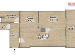Prodej bytu 3+kk, Železná Ruda, Javorská, 75 m2