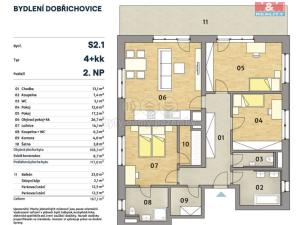 Prodej bytu 4+kk, Dobřichovice, Pražská, 117 m2