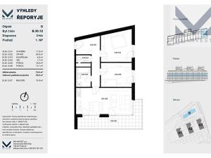 Prodej bytu 3+kk, Praha - Řeporyje, Jáchymovská, 74 m2