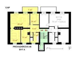 Prodej bytu 4+kk, Brno, Provazníkova, 82 m2