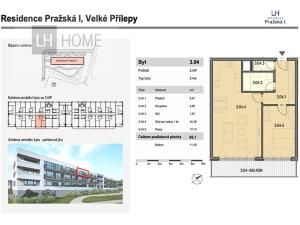 Prodej bytu 2+kk, Velké Přílepy, 66 m2