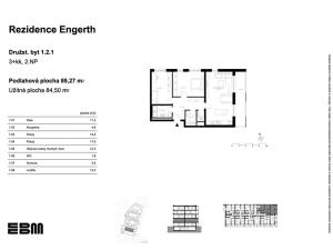 Prodej bytu 3+kk, Kladno, U Engerthu, 89 m2