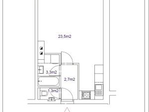 Pronájem bytu 1+kk, Nový Jičín, Hoblíkova, 31 m2