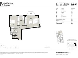 Prodej bytu 3+kk, Kralupy nad Vltavou, 73 m2