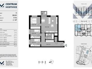 Prodej bytu 4+kk, Hostivice, 88 m2