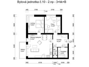 Prodej bytu 3+kk, Lanškroun, 78 m2