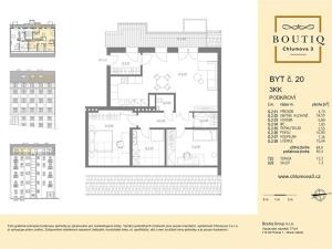 Prodej bytu 3+kk, Praha - Žižkov, Chlumova, 95 m2