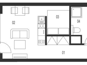 Prodej bytu 1+kk, Plzeň, Krašovská, 39 m2