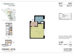 Prodej bytu 1+kk, Praha - Košíře, Na Stárce, 39 m2