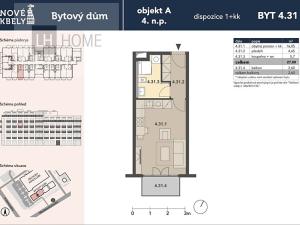 Prodej bytu 1+kk, Praha - Kbely, Mladoboleslavská, 27 m2