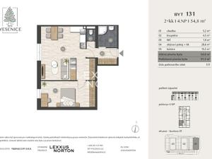 Prodej bytu 2+kk, Jesenice, Cedrová, 57 m2