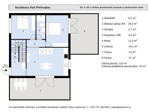 Prodej bytu 3+kk, Praha, Pod přehradou, 125 m2