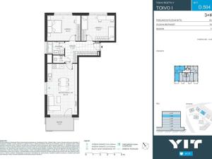 Prodej bytu 3+kk, Praha - Chodov, Komárkova, 83 m2