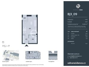 Prodej bytu 1+kk, Praha - Bohnice, Lodžská, 45 m2