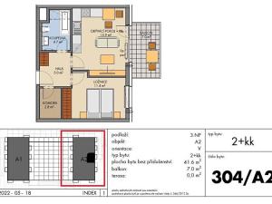 Prodej bytu 2+kk, Praha - Prosek, Nad Krocínkou, 49 m2