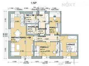 Prodej bytu 4+kk, Vráto, Na Pěšině, 81 m2