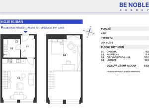 Prodej bytu 2+kk, Praha - Vršovice, Kubánské náměstí, 55 m2