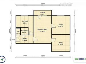 Pronájem bytu 3+1, Šumperk, Zábřežská, 59 m2