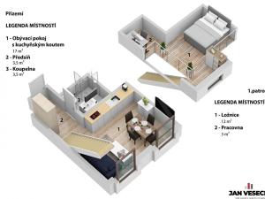 Prodej atypického bytu, Praha - Nové Město, Řeznická, 39 m2