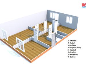 Prodej bytu 3+1, Náchod - Staré Město nad Metují, Růžová, 70 m2