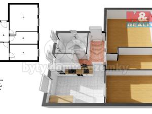 Pronájem bytu 3+1, Žamberk, Náměstí Gen. Knopa, 69 m2