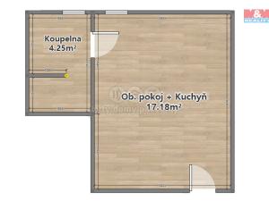 Pronájem bytu 2+kk, Čečovice, 44 m2