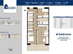 Prodej bytu 3+kk, Plzeň, Na Roudné, 75 m2