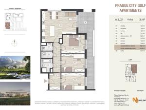 Prodej bytu 4+kk, Praha - Lipence, Oddechová, 108 m2