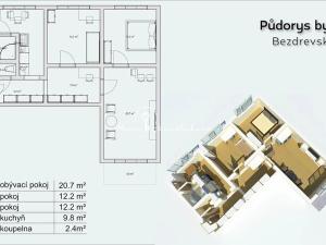 Prodej bytu 3+1, České Budějovice, Bezdrevská, 78 m2