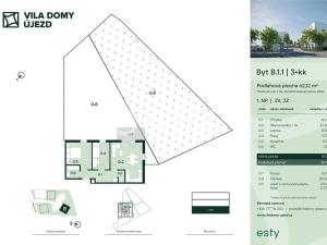 Prodej bytu 3+kk, Praha - Újezd nad Lesy, Rohožnická, 59 m2