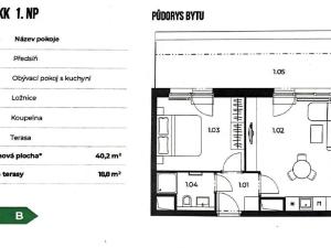 Prodej bytu 2+kk, Unhošť, Karla Čapka, 40 m2