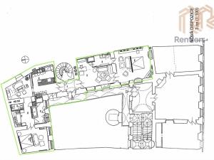 Pronájem bytu 4+1, Praha - Malá Strana, Thunovská, 152 m2