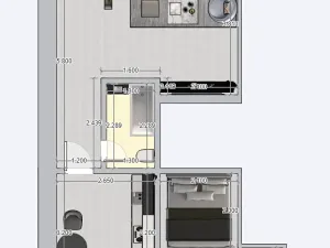 Pronájem bytu 2+1, Uničov, 41 m2