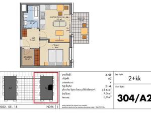 Prodej bytu 2+kk, Praha - Prosek, Nad Krocínkou, 49 m2