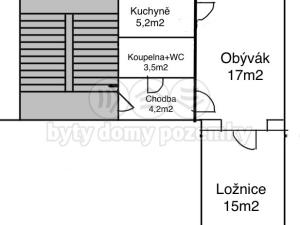 Prodej bytu 2+1, Praha - Záběhlice, Jabloňová, 46 m2