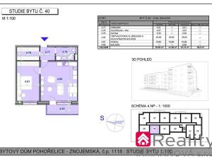 Prodej bytu 2+kk, Pohořelice, Znojemská, 61 m2