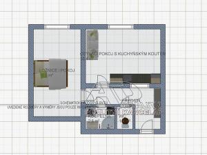 Pronájem bytu 2+kk, České Budějovice, 44 m2