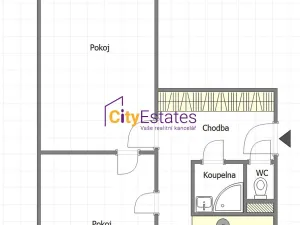 Prodej bytu 2+1, Praha - Záběhlice, Práčská, 52 m2