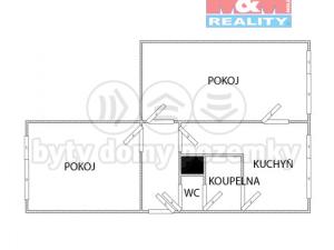 Pronájem bytu 2+1, Sokolov, Marie Majerové, 50 m2