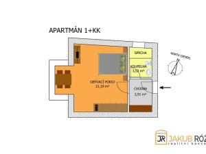 Prodej bytu 1+kk, Černý Důl, 28 m2