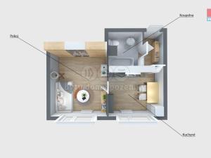 Pronájem bytu 1+1, Děčín - Děčín III-Staré Město, Rakovnická, 36 m2