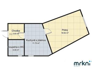 Pronájem bytu 1+1, Šumperk, Krameriova, 38 m2