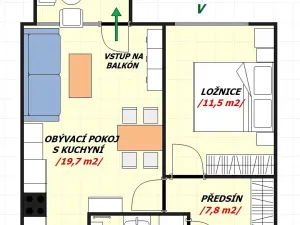 Prodej bytu 2+kk, Praha - Libuš, Novodvorská, 52 m2