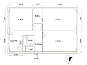 Prodej bytu 3+1, Mšeno - Ráj, 76 m2